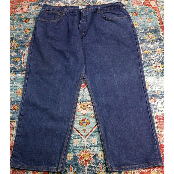 Tyndale FR Jeans Men's 44x29 (Tag 46x30) Dark Wide Leg FRMC 23CAL CAT2 NFPA2112 - Picture 3 of 12